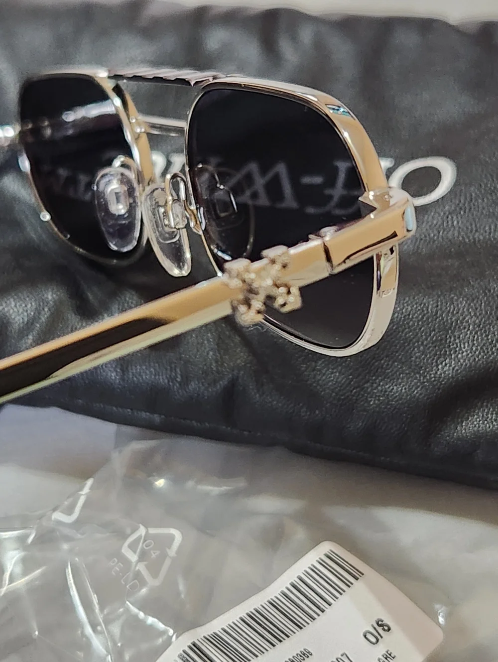 Off-White Baltimore Sunglasses Silver Metal